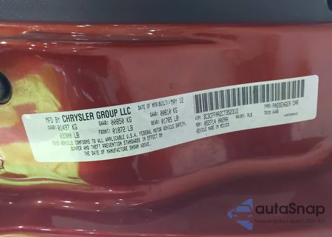 2012 Fiat 500 Pop z USA, uszkodzony, nr VIN 3C3CFFAR2CT352312